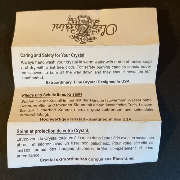 New in Box Oleg Cassini Crystal Bottle Stoppers Faceted Clear Heavy Weight NiCE - Picture 16 of 16